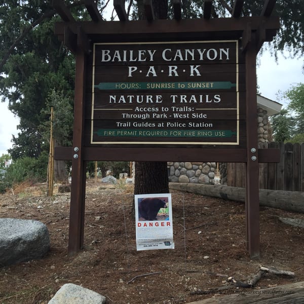 bailey canyon park in sierra madre