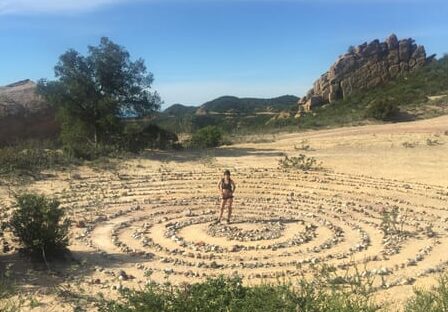 santa monica mountains hike labyrinth
