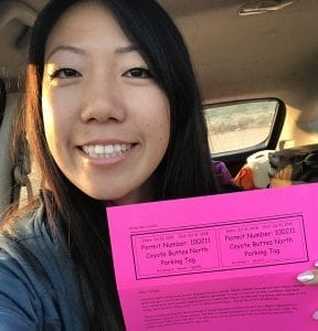 Coyote Buttes North permit received by mail from BLM