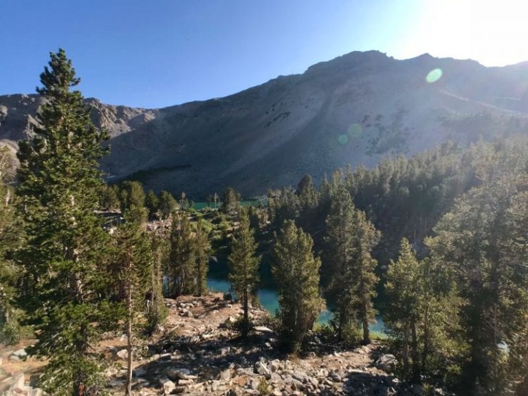 Backpacking Duck Pass Trail to Duck Lake in Mammoth Lakes