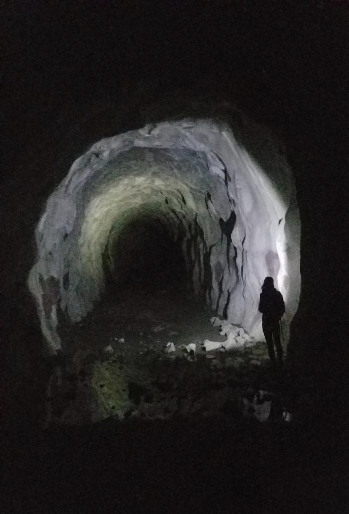 mueller tunnel at night