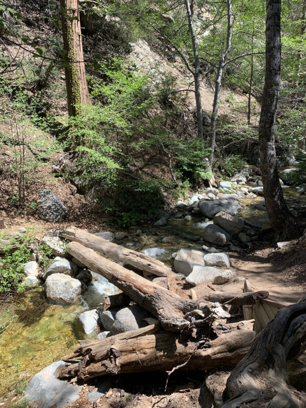 stream crossing in angeles national forest