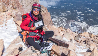 asian girl followtiffsjourney mt shasta summit