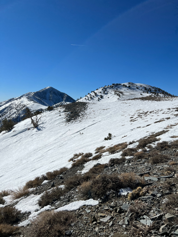 telescope peak and bennett peak, death valley in winter