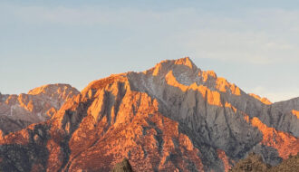 lone pine peak sunrise alpen glow