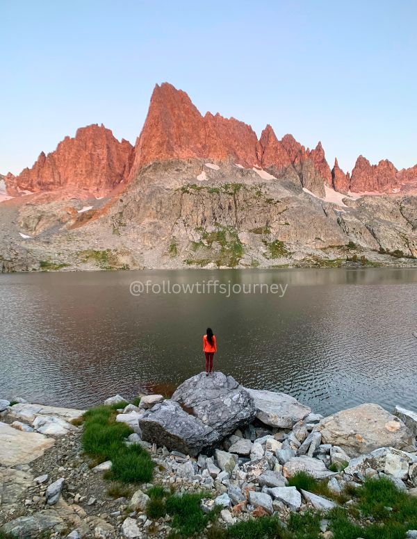 Original photograph of Cecil Lake & the Minarets, California, USA
