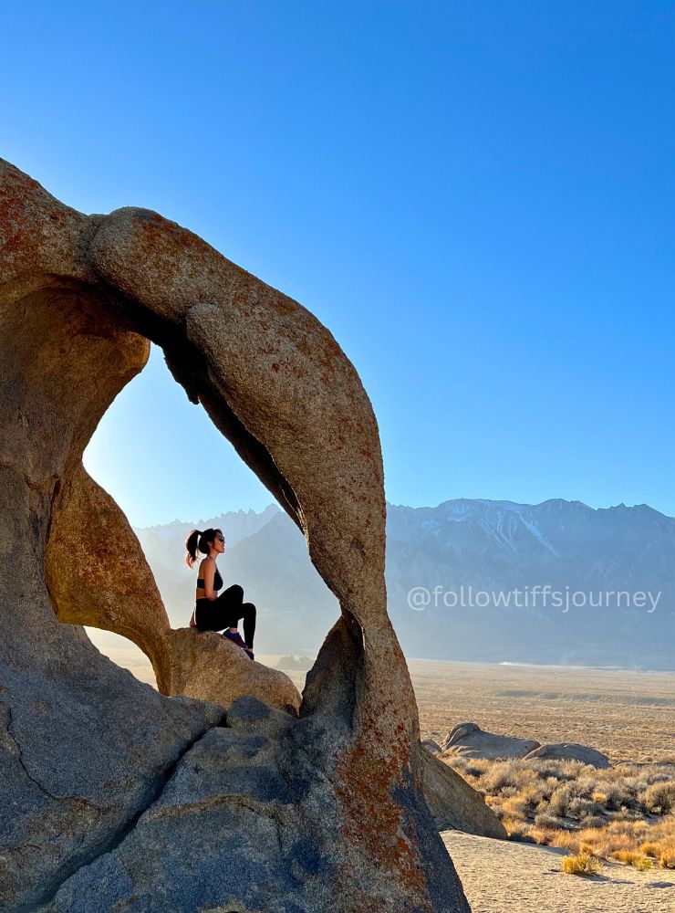 Original photograph of Cyclops Skull Arch, Alabama Hills, California