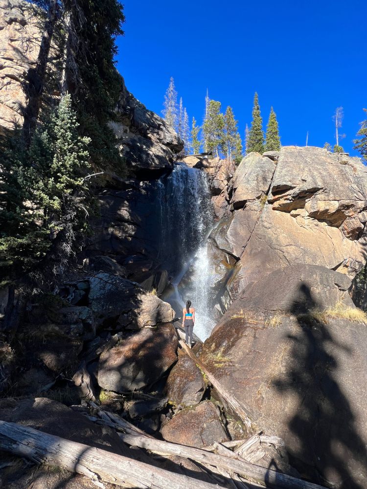 ouzel falls hike in rmnp