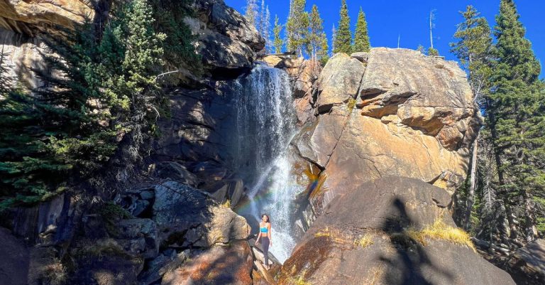 ouzel falls rocky mountain national park waterfall hike