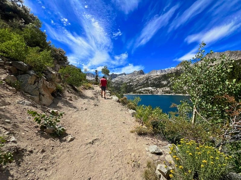 treasure lakes trail in bishop ca