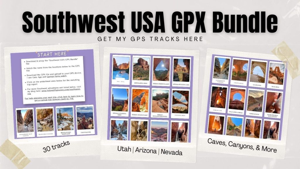 gpx tracks utah hikes