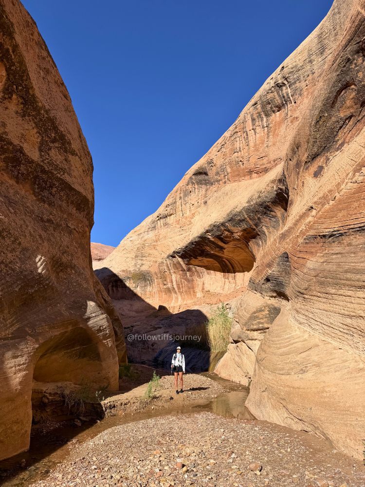 capitol reef national park female hiker