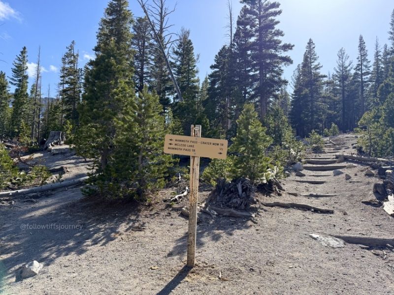 mcleod lake trail in mammoth lakes ca