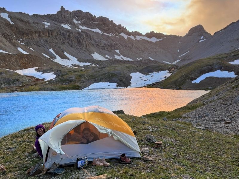 camping at columbine lake colorado