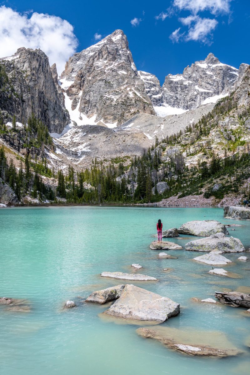 Original photograph of Delta Lake, Wyoming, USA