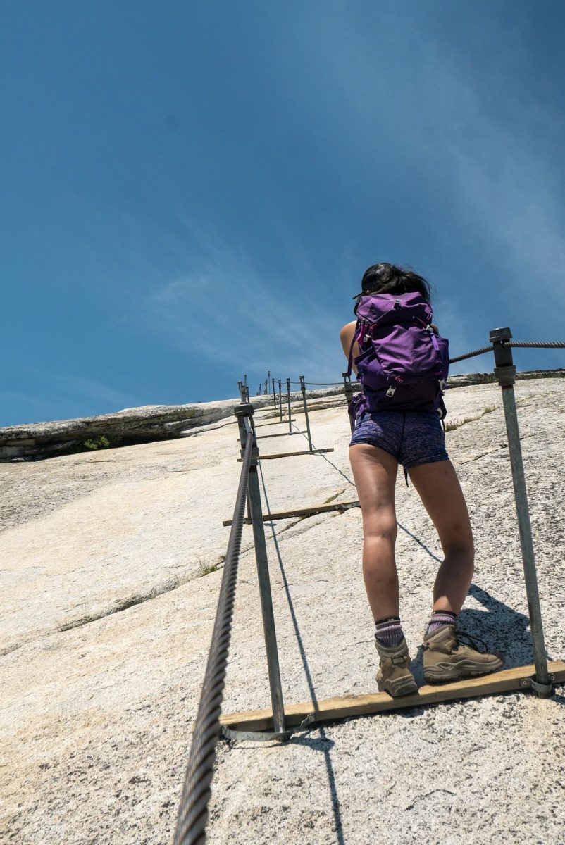Original photograph of Half Dome Cables, Yosemite, California